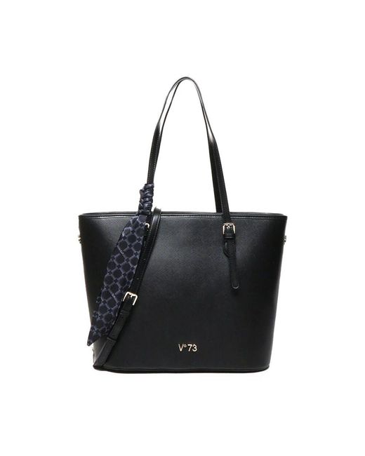 V73 Black Schwarze kunstleder-tasche