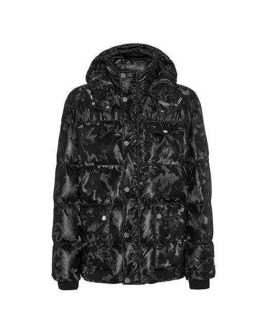 Down Jackets di Philipp Plein in Black da Uomo