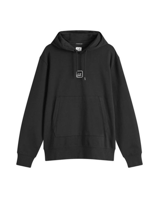 パーカー・フーディ C.P. COMPANY Men Hoodies 18CMKN074A004037A999 Black C.P. Company Kids Goggles-detail zip-up Hoodie | Black