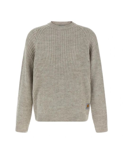 Carhartt Gray Round-Neck Knitwear for men