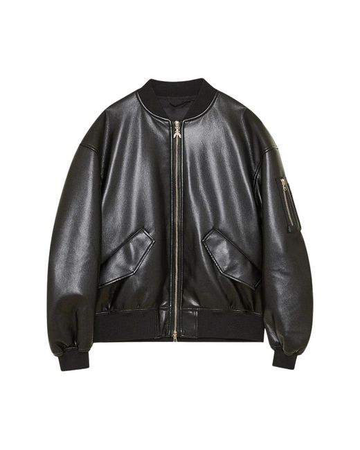 Patrizia Pepe Black Leather Jackets