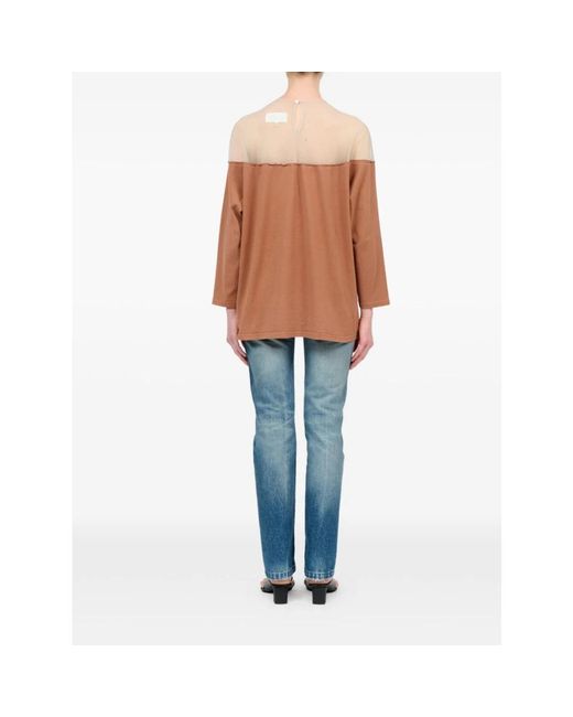 MM6 by Maison Margiela White Sweatshirts