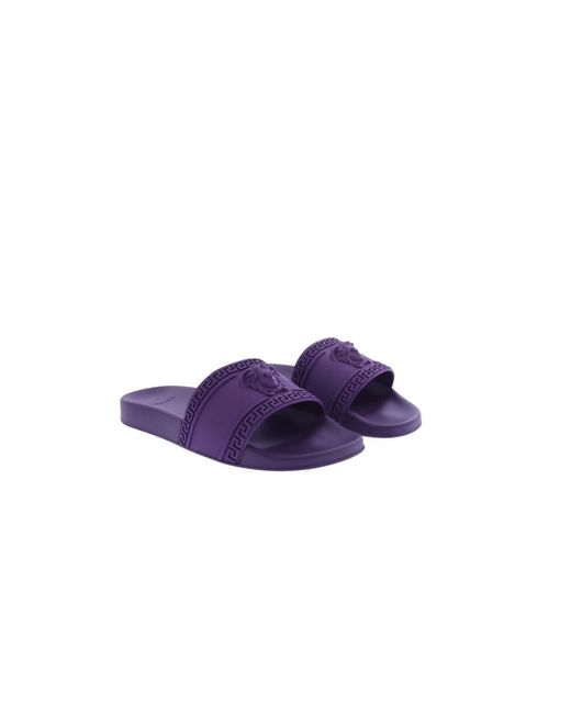 Versace Slides in Purple für Herren