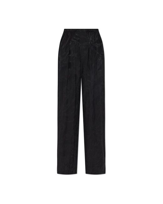 Balenciaga Wide Trousers in het Black
