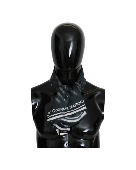 CoSTUME NATIONAL Black Silky Scarves
