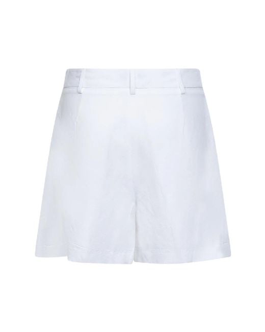 Blanca Vita White Casual Shorts