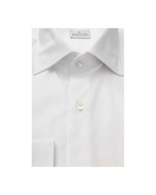 Bagutta White Formal Shirts for men