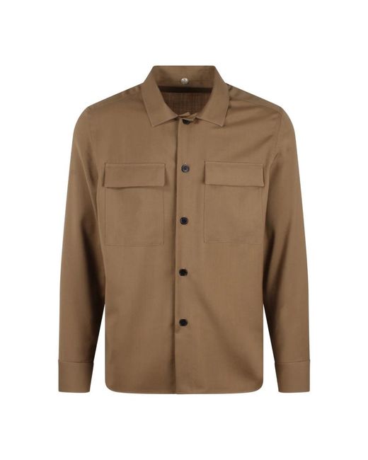 Low Brand Brown Light Jackets for men