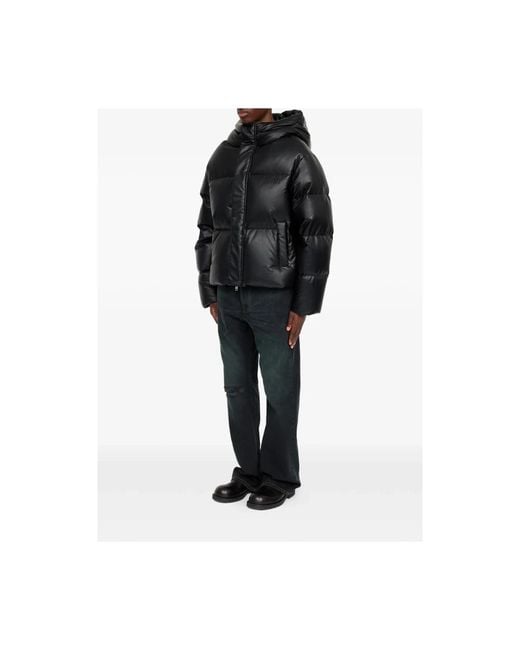 MM6 by Maison Margiela Black Winter Jackets for men