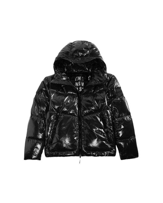 OUTHERE Black Down Jackets for men