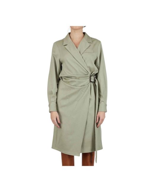 Kiton Green Wrap Dresses