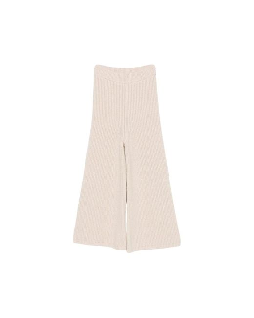 ELY ELY Natural Cropped Trousers