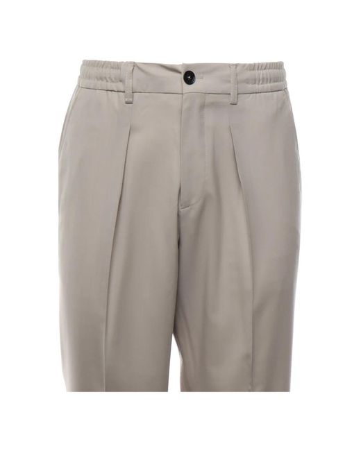 BE ABLE Gray Straight Trousers for men