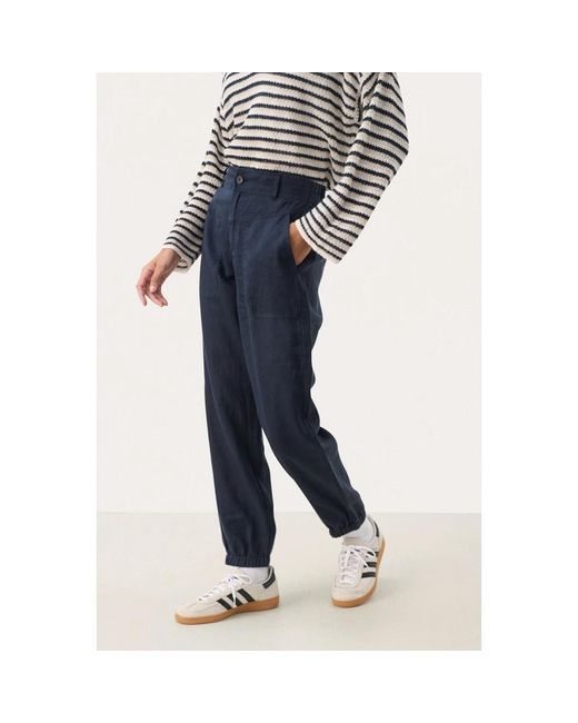 Part Two After Midnight Linnen Broek in het Blue