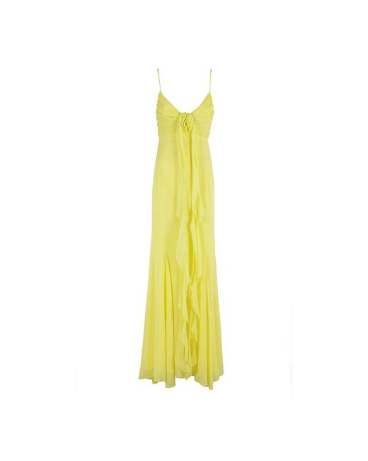 Dresses > day dresses > maxi dresses Blumarine en coloris Yellow