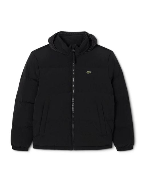 Lacoste Black Winter Jackets for men