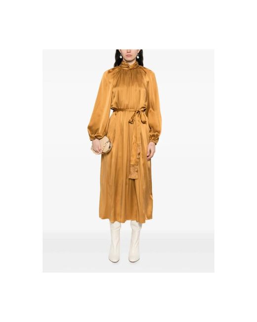 Zimmermann Kleedjes ,Bruin ,Hypnotic Twist Sheath Midi Jurk in het Orange