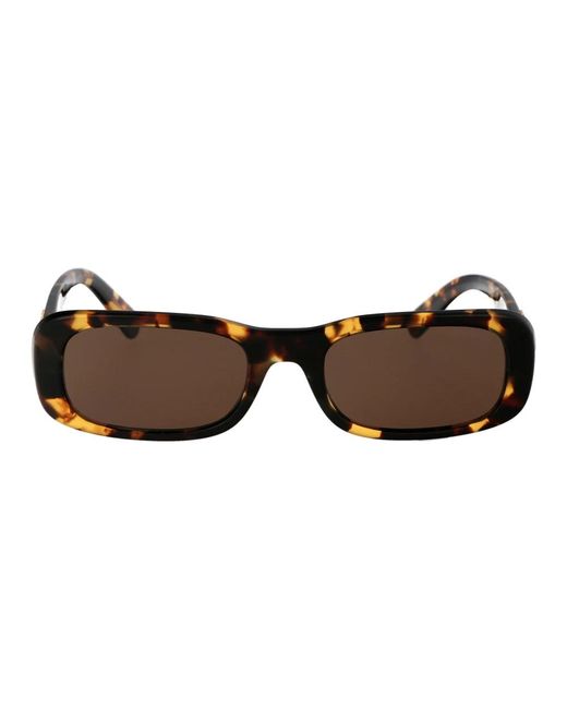 Miu Miu Brown Stylische sonnenbrille mit 0mu 08zs design