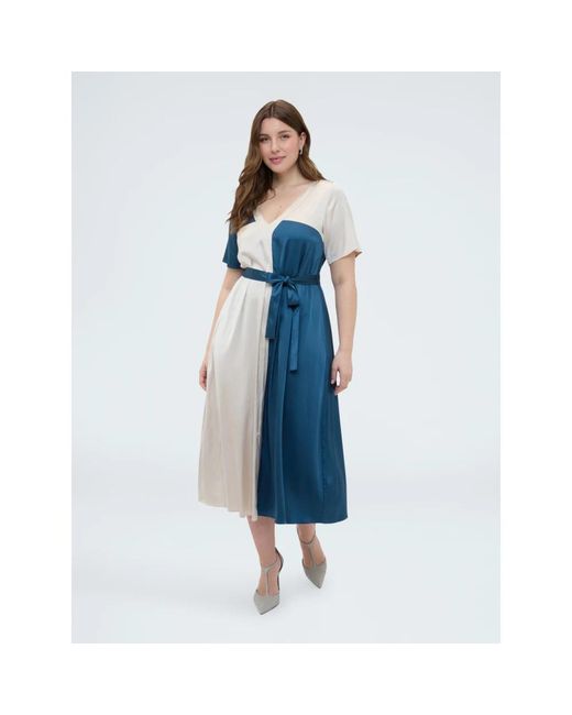 Midi Dresses FIORELLA RUBINO de color Blue