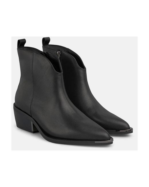 Alma En Pena. Black Cowboy & Biker Boots