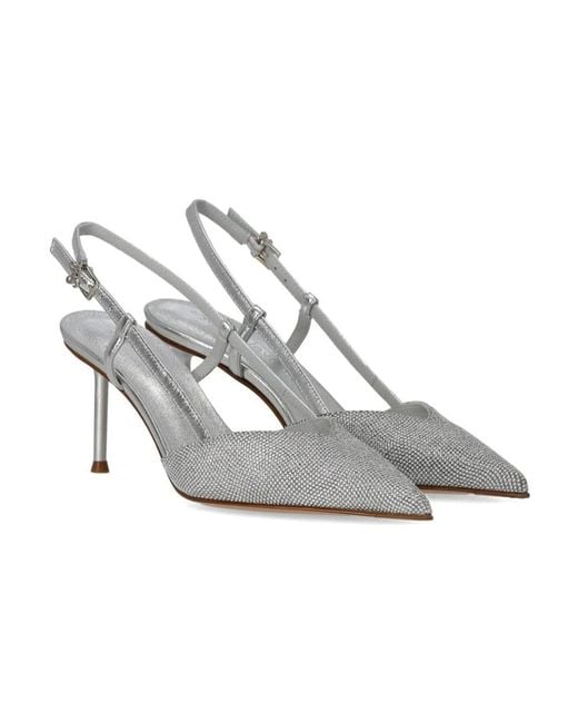 Sergio Levantesi Metallic Giulia Slingback Pump Mit Strass
