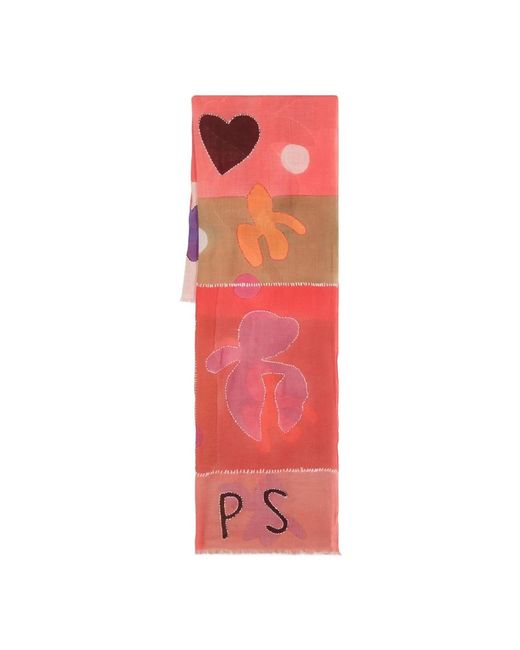 PS by Paul Smith Red Silky Scarves