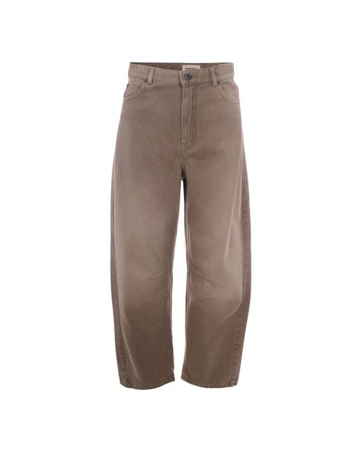 Max Mara Brown Loose Fit Jeans