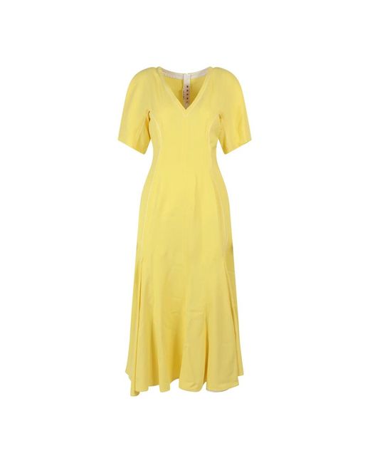 Marni Yellow Maxi Dresses