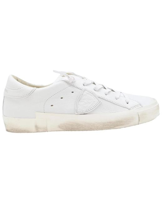 Philippe Model White Basis weiße sneakers