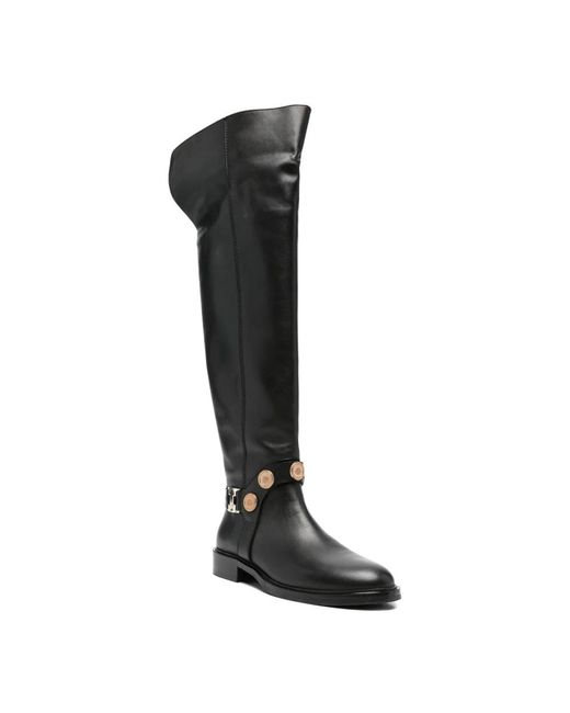 ADRIANNA FERETTI Black Over-The-Knee Boots