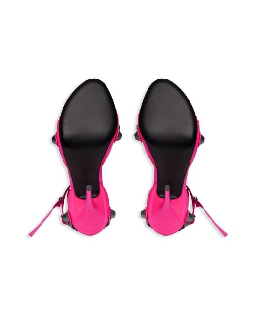 Balenciaga Pink Cagole 110mm Stiletto Sandals