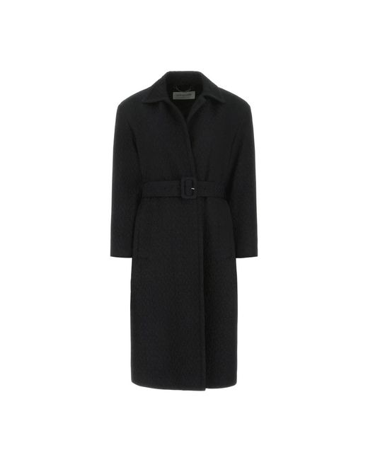 Dries Van Noten Black Belted Coats