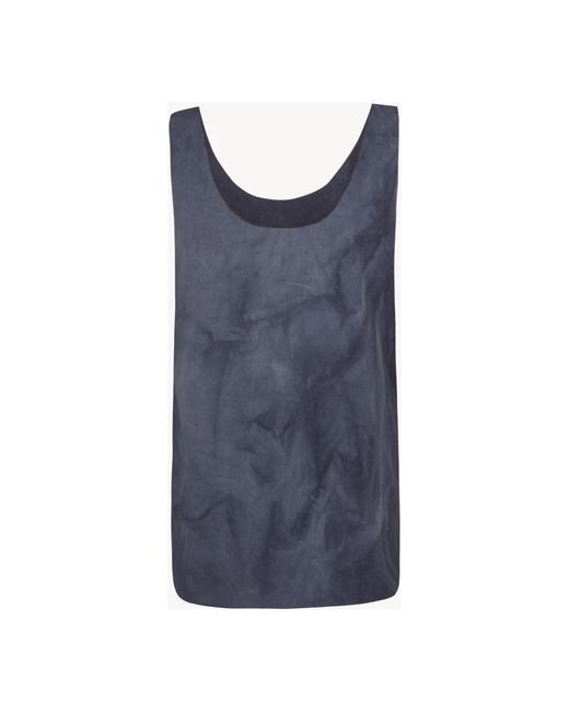Cortana Blue Sleeveless Tops