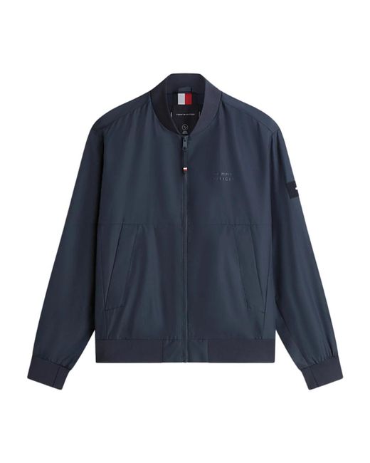 Tommy Hilfiger Blue Bomber Jackets for men