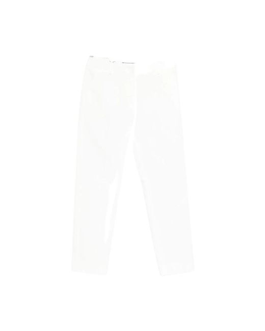 Weekend by Maxmara White Cropped Trousers