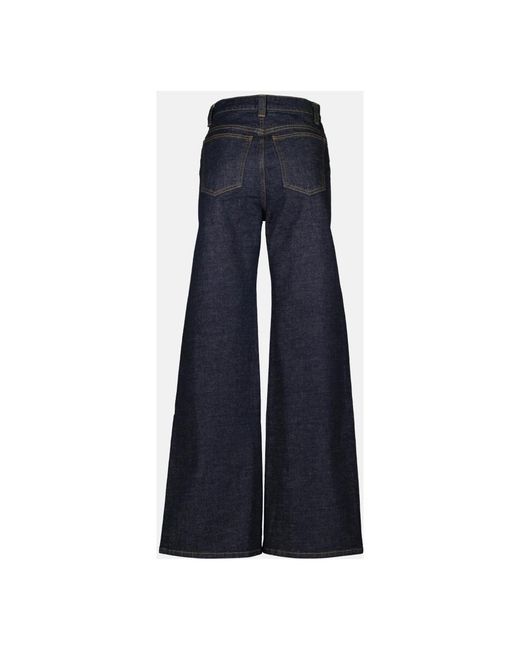 Khaite Blue Wide Jeans