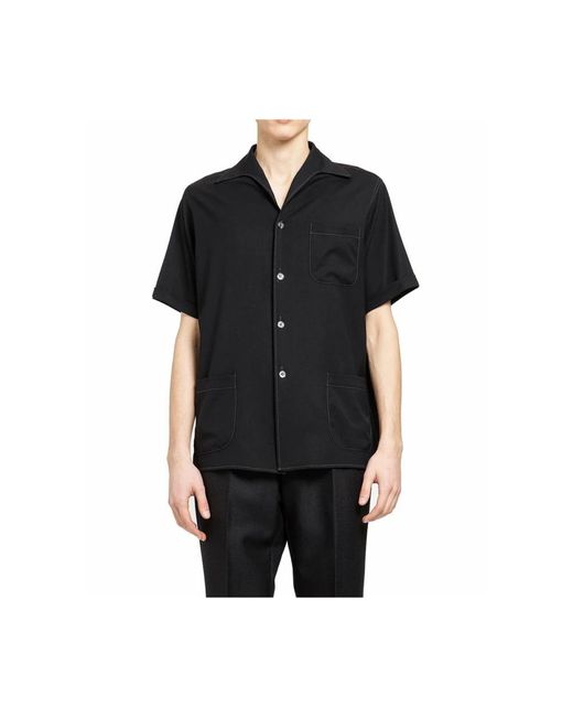 Maison Margiela Black Short Sleeve Shirts for men