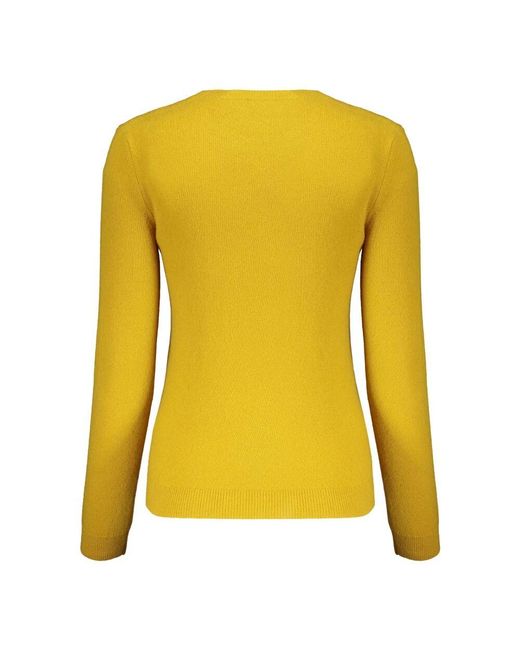 Round-Neck Knitwear di Valentino Garavani in Yellow