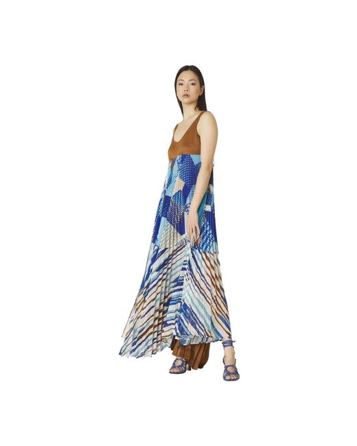 Manila Grace Blue Maxi Dresses