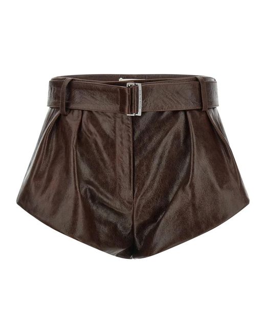 Magda Butrym Brown Short Shorts