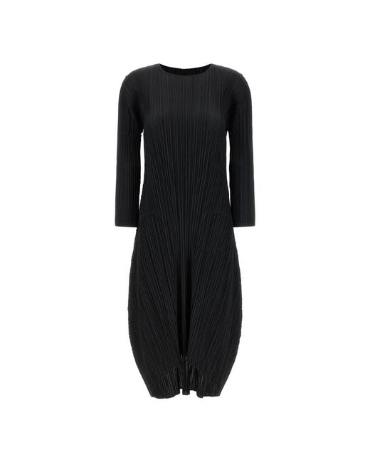 Issey Miyake Black Midi Dresses