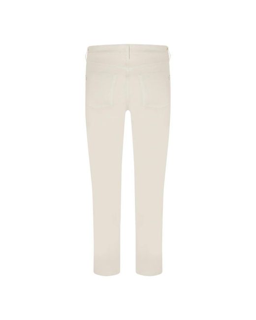 Cambio White Cropped Trousers