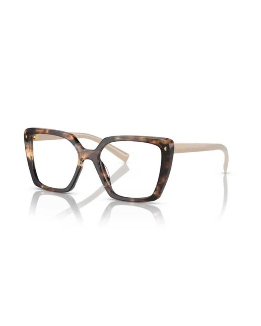 Prada Glasses in het Metallic