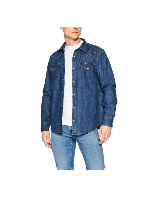 Lee Jeans Blue Denim Jackets for men