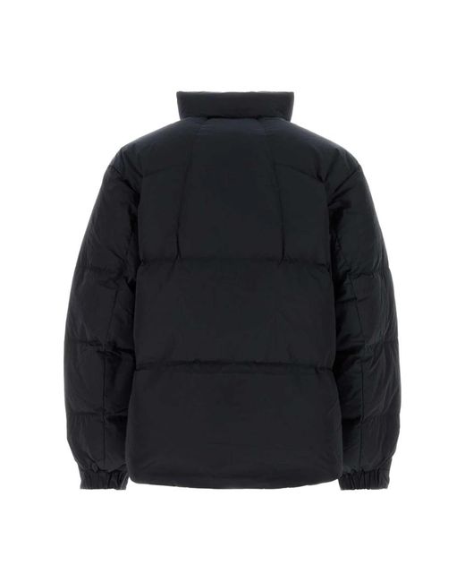 Goldwin Jassen ,Blauw ,Nylon Dope Dyed Ripple Nylon Down Jacket in het Black voor heren