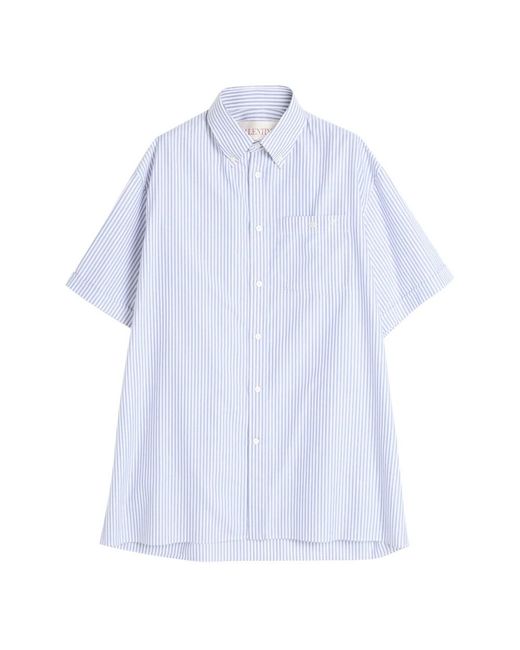 Valentino Garavani Blue Short Sleeve Shirts for men
