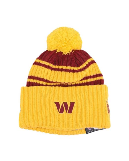 KTZ Accessoires ,Veelkleurig ,Pom Pom Beanie Muts Washington Commanders in het Yellow voor heren