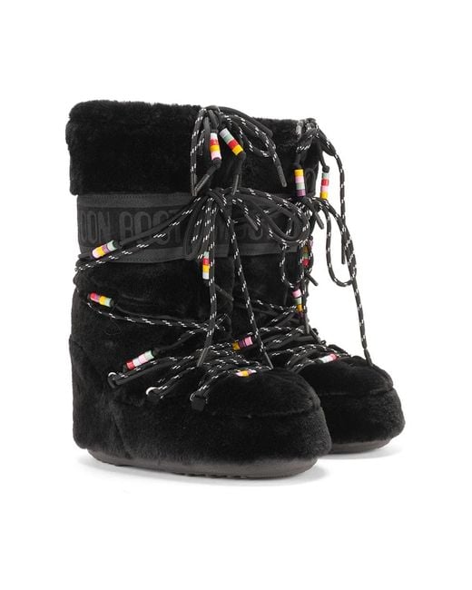 Moon Boot Black Winter Boots