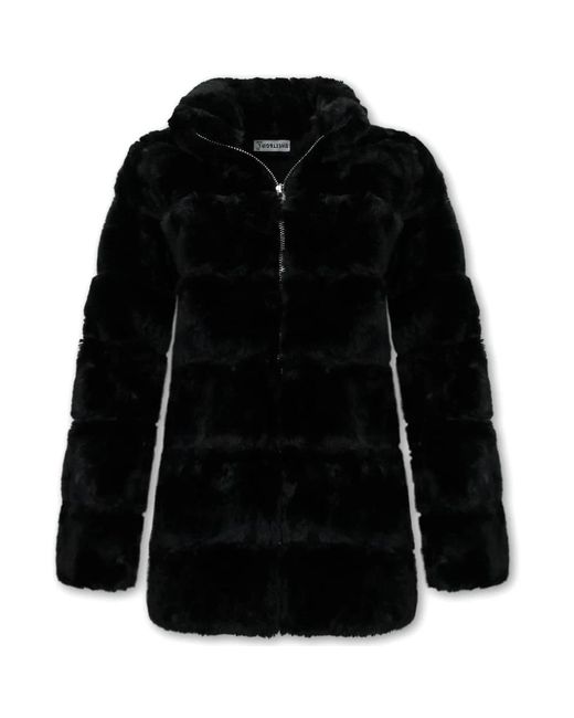 Gentile Bellini Black Faux Fur & Shearling Jackets