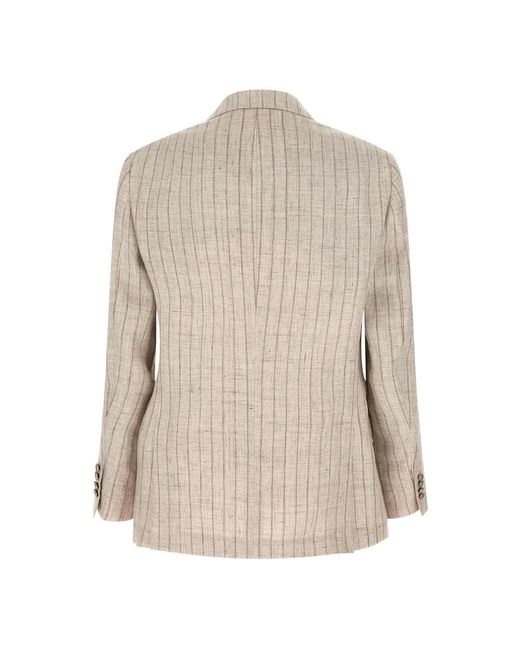 Brunello Cucinelli Natural Blazers for men